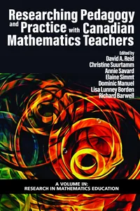 Researching Pedagogy and Practice with Canadian Mathematics Teachers_cover