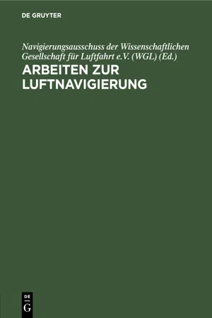 Arbeiten zur Luftnavigierung