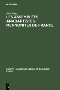 Les assemblées Anabaptistes-Mennonites de France_cover