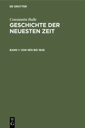 Von 1815 bis 1848