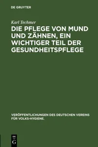 Die Pflege von Mund und Zähnen, ein wichtiger Teil der Gesundheitspflege_cover