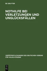 Nothilfe bei Verletzungen und Unglücksfällen_cover