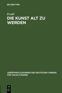 Die Kunst alt zu werden_cover