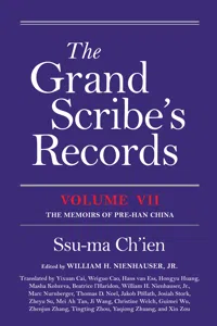 The Grand Scribe's Records, Volume VII_cover
