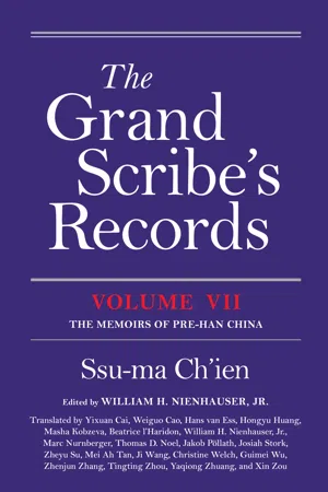 The Grand Scribe's Records, Volume VII