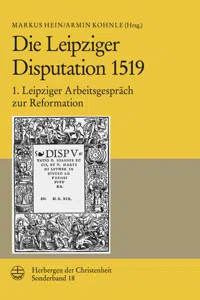 Die Leipziger Disputation 1519_cover