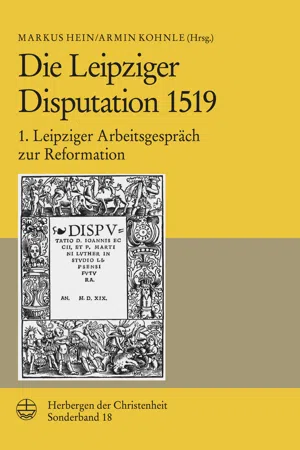 Die Leipziger Disputation 1519