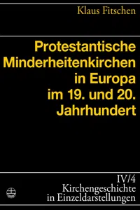 Protestantische Minderheitenkirchen in Europa im 19. und 20. Jahrhundert_cover