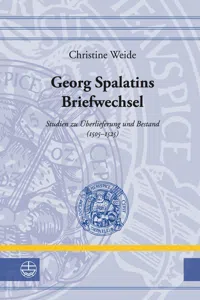 Georg Spalatins Briefwechsel_cover