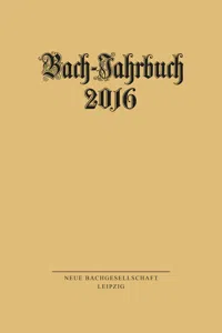 Bach-Jahrbuch 2016_cover