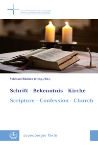 Schrift - Bekenntnis - Kirche // Scripture - Confession - Church_cover