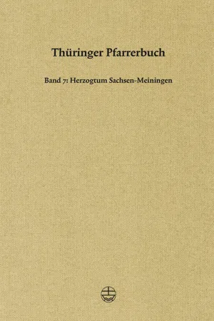 Thüringer Pfarrerbuch