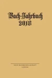 Bach-Jahrbuch 2018_cover