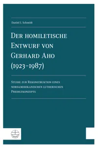 Der homiletische Entwurf von Gerhard Aho_cover