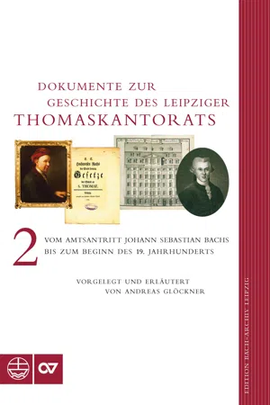 Dokumente zur Geschichte des Thomaskantorats