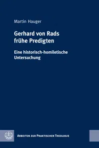 Gerhard von Rads frühe Predigten_cover