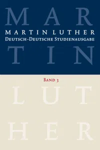 Martin Luther: Deutsch-Deutsche Studienausgabe. Band 3_cover