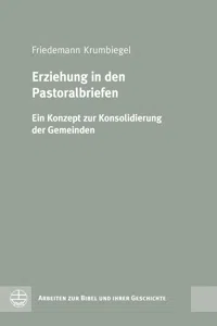 Erziehung in den Pastoralbriefen_cover