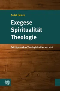 Exegese – Spiritualität – Theologie_cover