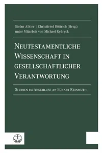 Neutestamentliche Wissenschaft in gesellschaftlicher Verantwortung_cover