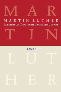 Martin Luther: Lateinisch-Deutsche Studienausgabe Band 3_cover