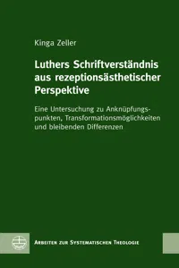 Luthers Schriftverständnis aus rezeptionsästhetischer Perspektive_cover