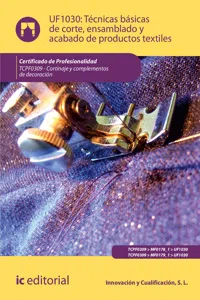Técnicas básicas de corte, ensamblado y acabado de productos textiles. TCPF0309_cover