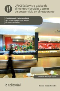 Servicio básico de alimentos y bebidas y tareas de postservicio en el restaurante. HOTR0208_cover