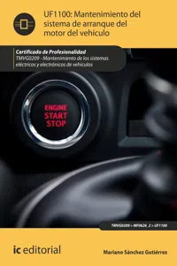 Mantenimiento del sistema de arranque del motor del vehículo. TMVG0209_cover