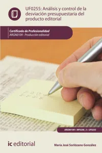 Análisis y control de la desviación presupuestaria del producto gráfico. ARGN0109_cover