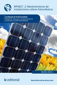 Mantenimiento de instalaciones solares fotovoltaicas. ENAE0108_cover