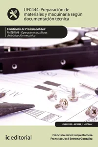 Preparación de materiales y maquinaria según documentación técnica. FMEE0108_cover