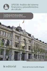 Análisis del sistema financiero y procedimiento de cálculo. ADGN0108_cover