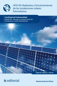 Replanteo y funcionamiento de instalaciones solares fotovoltáicas. ENAE0108_cover