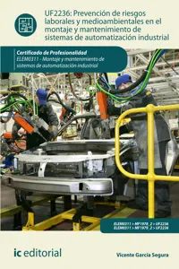 Prevención de riesgos laborales y mediambientales en el montaje y mantenimiento de sistemas de automatización industrial. ELEM0311_cover