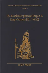 The Royal Inscriptions of Sargon II, King of Assyria_cover