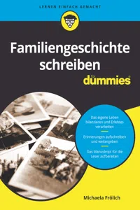 Familiengeschichte schreiben für Dummies_cover