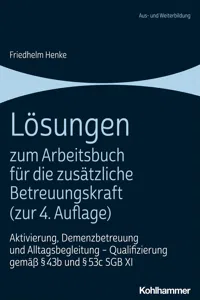 Lösungen zum Arbeitsbuch für die zusätzliche Betreuungskraft_cover