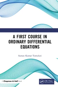A First Course in Ordinary Differential Equations_cover