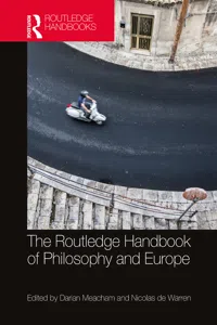 The Routledge Handbook of Philosophy and Europe_cover