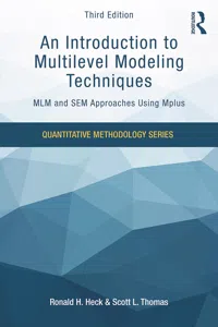 An Introduction to Multilevel Modeling Techniques_cover