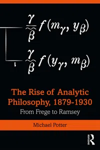 The Rise of Analytic Philosophy, 1879–1930_cover