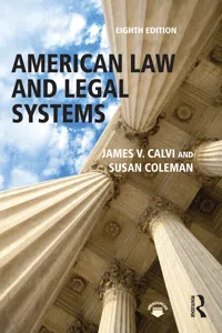 American Law and Legal Systems_cover
