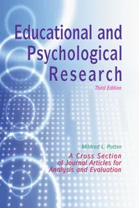 Educational and Psychological Research_cover