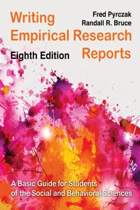 Writing Empirical Research Reports_cover
