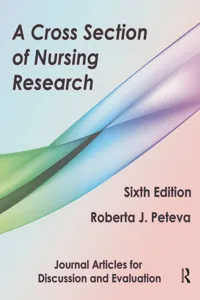 A Cross Section of Nursing Research_cover