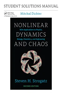 Student Solutions Manual for Nonlinear Dynamics and Chaos, 2nd edition_cover