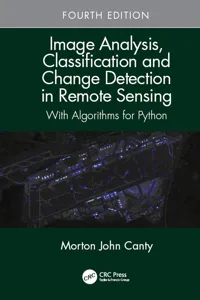 Image Analysis, Classification and Change Detection in Remote Sensing_cover