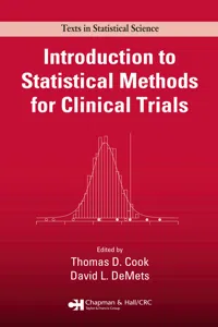 Introduction to Statistical Methods for Clinical Trials_cover