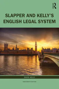 Slapper and Kelly's The English Legal System_cover